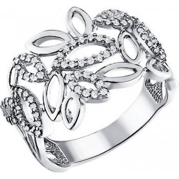 Серебряное кольцо SOKOLOV 94010603_s с фианитами 1 Серебряное кольцо SOKOLOV 94010603_s с фианитами 1