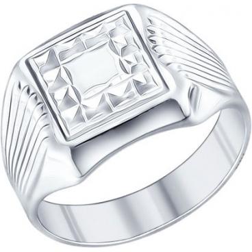 Мужская серебряная печатка перстень SOKOLOV 94011243_s 1 Мужская серебряная печатка перстень SOKOLOV 94011243_s 1