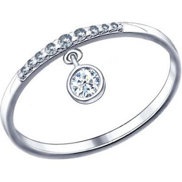 Серебряное кольцо SOKOLOV 94011460_s с фианитами 1 Серебряное кольцо SOKOLOV 94011460_s с фианитами 1