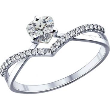 Серебряное кольцо SOKOLOV 94011750_s с фианитами 1 Серебряное кольцо SOKOLOV 94011750_s с фианитами 1