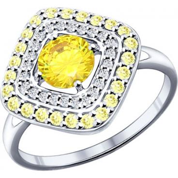 Серебряное кольцо SOKOLOV 94011801_s с фианитами 1 Серебряное кольцо SOKOLOV 94011801_s с фианитами 1