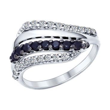 Серебряное кольцо SOKOLOV 94011965_s с фианитами 1 Серебряное кольцо SOKOLOV 94011965_s с фианитами 1
