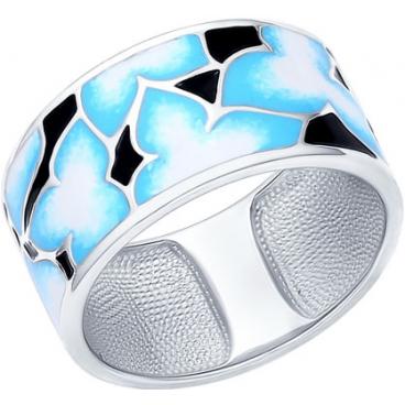 Серебряное кольцо SOKOLOV 94011977_s с эмалью 1 Серебряное кольцо SOKOLOV 94011977_s с эмалью 1