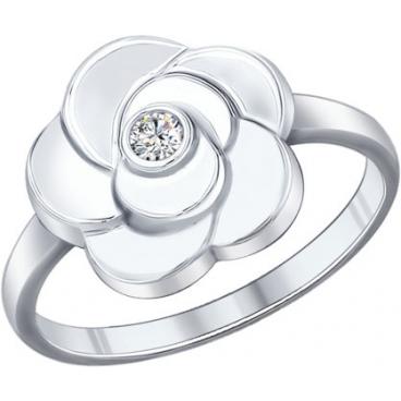Серебряное кольцо SOKOLOV 94011983_s с фианитом 1 Серебряное кольцо SOKOLOV 94011983_s с фианитом 1