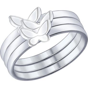 Серебряное наборное кольцо SOKOLOV 94012014_s 1 Серебряное наборное кольцо SOKOLOV 94012014_s 1