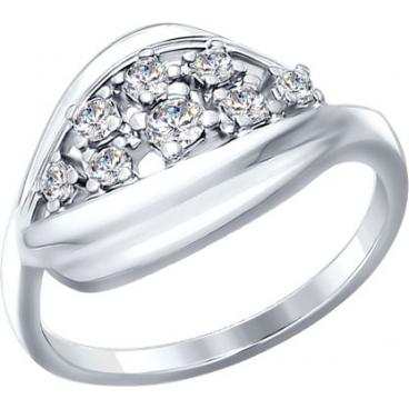 Серебряное кольцо SOKOLOV 94012069_s с фианитами 1 Серебряное кольцо SOKOLOV 94012069_s с фианитами 1