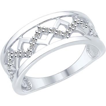 Серебряное кольцо SOKOLOV 94012163_s с фианитом 1 Серебряное кольцо SOKOLOV 94012163_s с фианитом 1