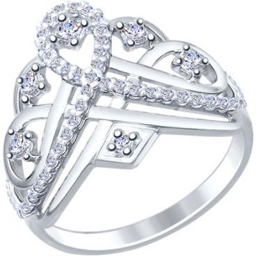 Серебряное кольцо корона SOKOLOV 94012242_s с фианитами 1 Серебряное кольцо корона SOKOLOV 94012242_s с фианитами 1