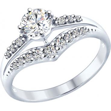 Серебряное кольцо SOKOLOV 94012243_s с фианитами 1 Серебряное кольцо SOKOLOV 94012243_s с фианитами 1