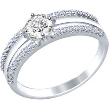 Серебряное кольцо SOKOLOV 94012244_s с фианитами 1 Серебряное кольцо SOKOLOV 94012244_s с фианитами 1