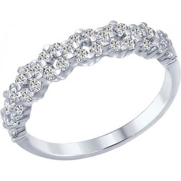 Серебряное кольцо SOKOLOV 94012254_s с фианитами 1 Серебряное кольцо SOKOLOV 94012254_s с фианитами 1