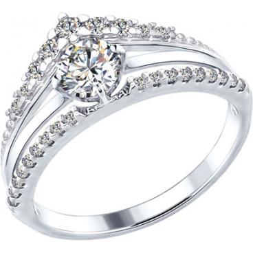 Серебряное кольцо SOKOLOV 94012282_s с фианитами 1 Серебряное кольцо SOKOLOV 94012282_s с фианитами 1