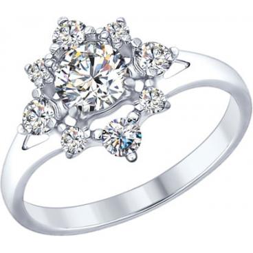 Серебряное кольцо SOKOLOV 94012327_s с фианитами 1 Серебряное кольцо SOKOLOV 94012327_s с фианитами 1