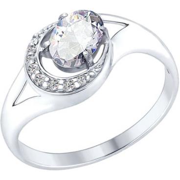 Серебряное кольцо SOKOLOV 94012377_s с фианитами 1 Серебряное кольцо SOKOLOV 94012377_s с фианитами 1