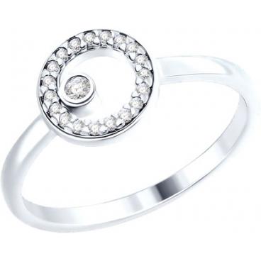 Серебряное кольцо SOKOLOV 94012450_s с фианитами 1 Серебряное кольцо SOKOLOV 94012450_s с фианитами 1