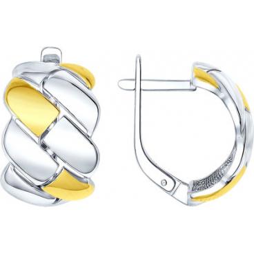 Серебряные серьги SOKOLOV 94022030_s 1 Серебряные серьги SOKOLOV 94022030_s 1