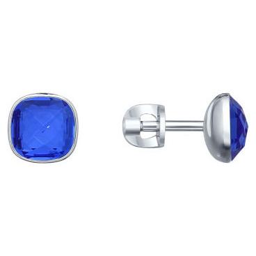 Серебряные серьги-пусеты (гвоздики) SOKOLOV 94022054_s с кристаллами Swarovski 1 Серебряные серьги-пусеты (гвоздики) SOKOLOV 94022054_s с кристаллами Swarovski 1