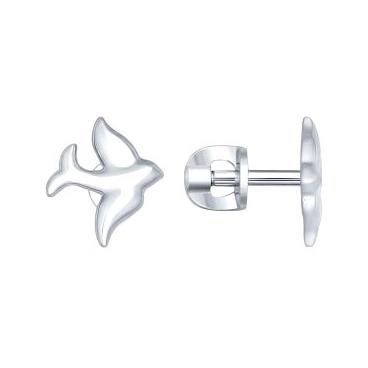 Серебряные серьги-пусеты (гвоздики) SOKOLOV 94022330_s 1 Серебряные серьги-пусеты (гвоздики) SOKOLOV 94022330_s 1