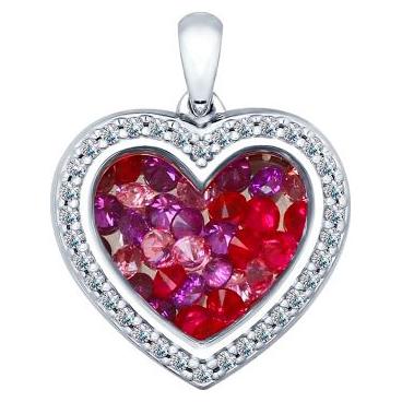 Серебряный кулон SOKOLOV 94031962_s с фианитами 1 Серебряный кулон SOKOLOV 94031962_s с фианитами 1