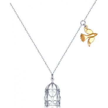 Серебряное колье цепь с подвесками SOKOLOV 94070093_s 1 Серебряное колье цепь с подвесками SOKOLOV 94070093_s 1