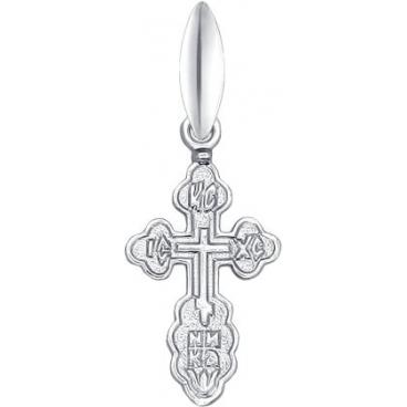 Детский серебряный православный крестик без распятия SOKOLOV 94120016_s 1 Детский серебряный православный крестик без распятия SOKOLOV 94120016_s 1