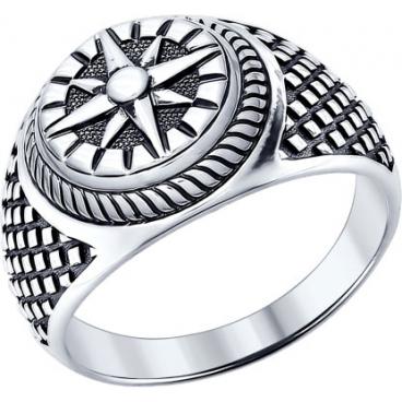 Мужская серебряная печатка перстень SOKOLOV 95010091_s 1 Мужская серебряная печатка перстень SOKOLOV 95010091_s 1