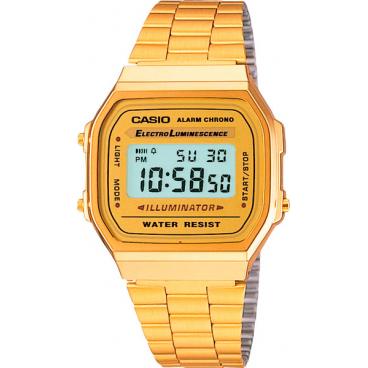Мужские японские наручные часы Casio A-168WG-9 1 Мужские японские наручные часы Casio A-168WG-9 1