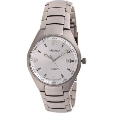 Мужские швейцарские титановые наручные часы Adriatica A1069.4153Q 1