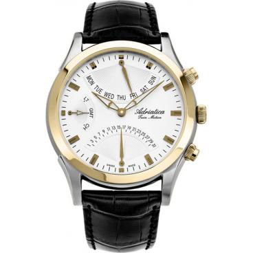 Мужские швейцарские наручные часы Adriatica A1191.2213CH с хронографом 1