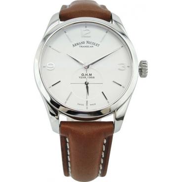 Мужские швейцарские механические наручные часы Armand Nicolet A134AAA-AG-P140MR2 1