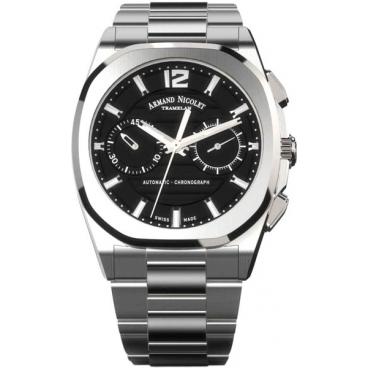 Мужские швейцарские механические наручные часы Armand Nicolet A654AAA-NR-MA4650AA с хронографом 1