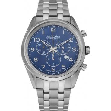 Мужские швейцарские наручные часы Adriatica A8204.5125CH с хронографом 1