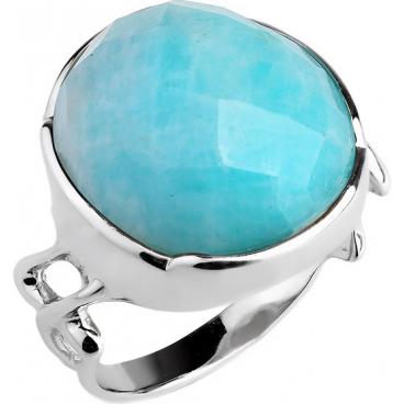 Серебряный перстень Sandara ADR071 с ларимаром 1 Серебряный перстень Sandara ADR071 с ларимаром 1