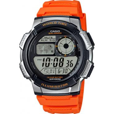 Мужские японские наручные часы Casio AE-1000W-4B с хронографом 1