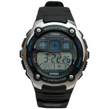 Мужские японские наручные часы Casio AE-2000W-1A с хронографом 1