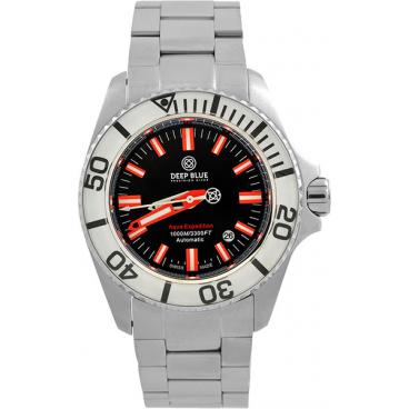 Мужские швейцарские механические наручные часы Deep Blue AEWHTBLKRED 1