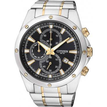 Мужские японские наручные часы Citizen AN3534-51E с хронографом 1