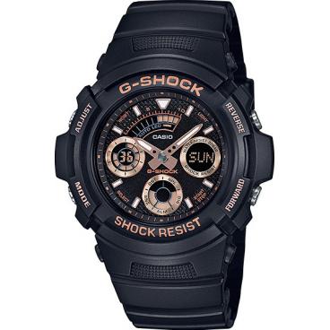 Мужские японские наручные часы Casio G-SHOCK AW-591GBX-1A4 с хронографом 1