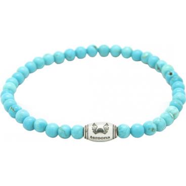 Мужской браслет из бусин Mr.Jones B006003 с бирюзой 1 Мужской браслет из бусин Mr.Jones B006003 с бирюзой 1