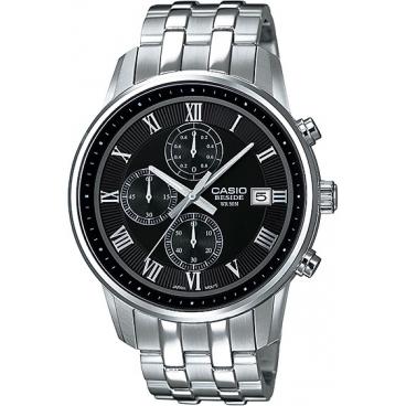 Мужские японские наручные часы Casio BEM-511D-1A с хронографом 1