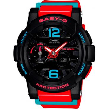 Женские японские наручные часы Casio BGA-180-4B с хронографом 1