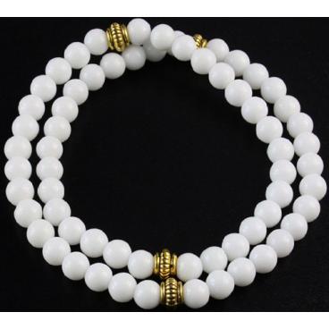 Мужской браслет из бусин Mr.Jones BNS096 с агатом 1