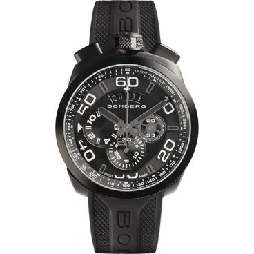 Мужские швейцарские наручные часы Bomberg BS45CHPBA.012.3 с хронографом 1