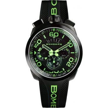 Мужские швейцарские наручные часы Bomberg BS45CHPBA.028.3 с хронографом 1