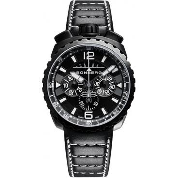 Мужские швейцарские наручные часы Bomberg BS45CHPBA.050-6.3 с хронографом 1