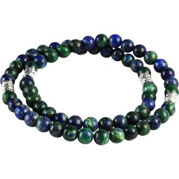 Мужской браслет из бусин Mr.Jones BSR065 с азуритом 1