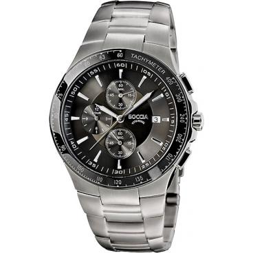 Мужские титановые наручные часы Boccia Titanium 3773-01 с хронографом 1 Мужские титановые наручные часы Boccia Titanium 3773-01 с хронографом 1