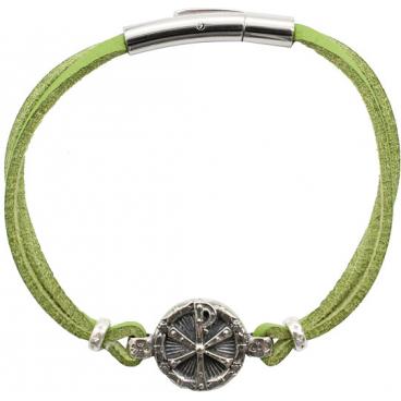 Кожаный браслет SWANKY BZ2HP1ST300-ZELNYJ-sw 1 Кожаный браслет SWANKY BZ2HP1ST300-ZELNYJ-sw 1