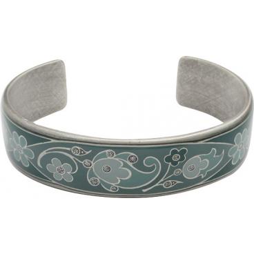 Жесткий браслет Clara Bijoux C49696-G с эмалью, кристаллами 1 Жесткий браслет Clara Bijoux C49696-G с эмалью, кристаллами 1