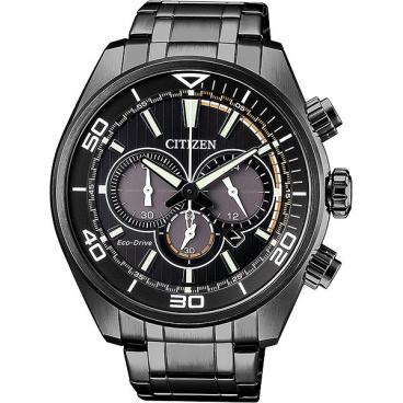 Мужские японские наручные часы Citizen CA4335-88E с хронографом 1
